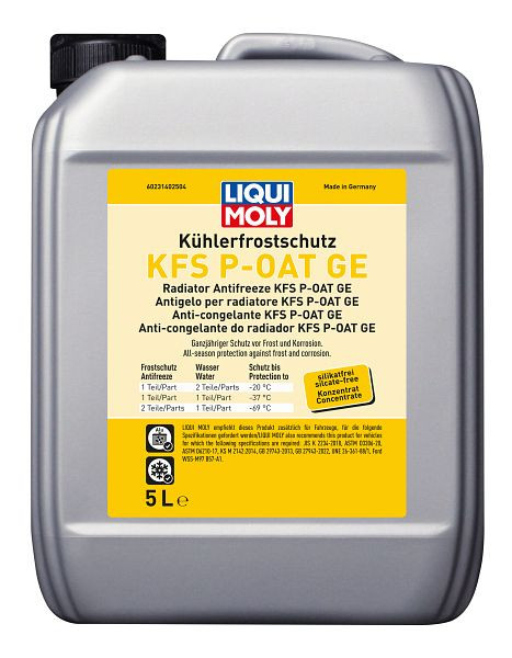 LIQUI MOLY Kühlerfrostschutz KFS P-OAT GE, Kanister Kunststoff, VE: 5 Liter, 23140
