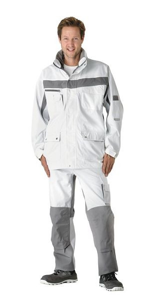 Planam Plaline Allwetterjacke, reinweiß/zink, Größe XS, 2573040