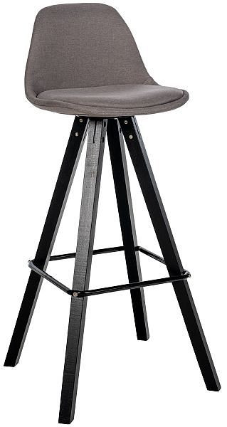 CLP Barhocker Corbin Stoff Square schwarz, taupe, 323331