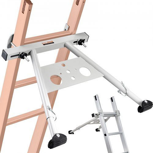 VEVOR Leiterstabilisator 815x710x55 mm, verstellbare Füße, Abstandshalter für Ausziehleitern, rutschfest, Tragkraft 150 kg, TZWDQJZKDK00R10XWV0