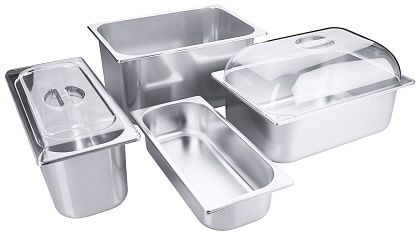 Contacto Eisbehälter 265 x 160 x 170 mm aus Edelstahl 18/10, 7130/170