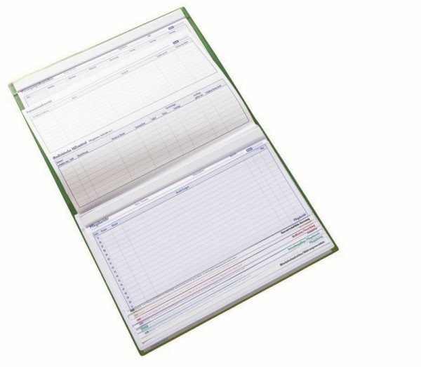BOI PVC-Pflegedokumappe grün, professional-line, mit Reiterleiste, 9208-00337