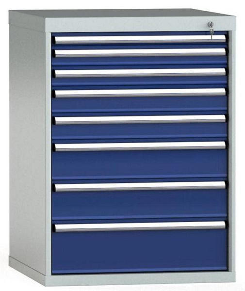 KLW Schubladenschrank 1000 x 725 x 750 mm H x B x T, Einbaumaß: 900 mm, Einteilung: 36x36 Einheiten, EA / 100 kg, SGB1000-08EP-001