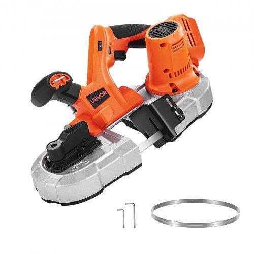 VEVOR 20 V Akku Bandsäge, 65 mm Schnitttiefe, bürstenloser Motor, kabelloses Portaband, 0–192 m/min, für Metall/Holz, WSBXSDJCS20A8MBLL001V9