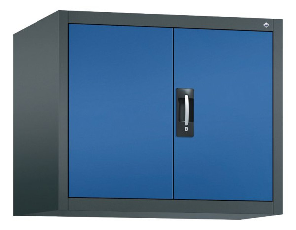 C+P Aufsatzschrank Acurado, H790xB930xT600mm, Farbe: Anthrazitgrau / Enzianblau, Muldengriff, 9295-009 S10007