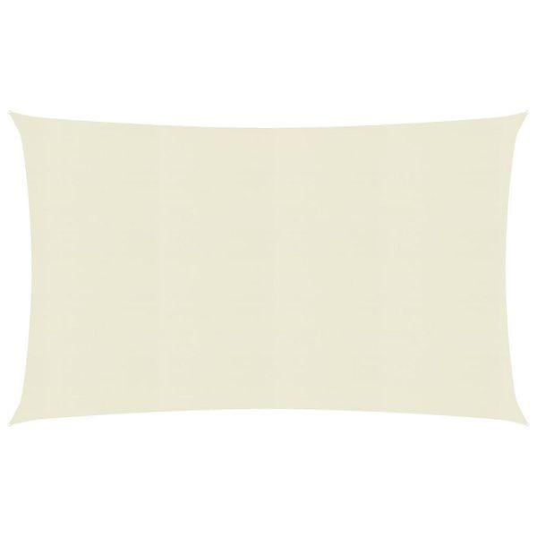 vidaXL Sonnensegel 160 g/m² Creme 6x7 m HDPE, 311194