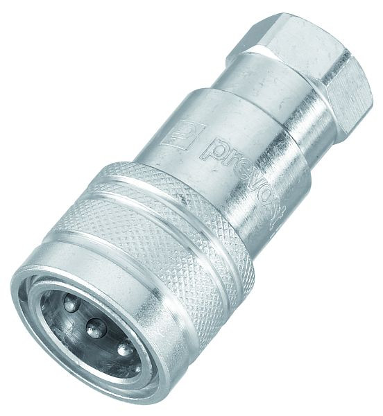 Prevost Austauschbare Hydraulikkupplungen mit Klappenventilverschluss, IG BSPP= G 1/4, Nenn- Ø= 6 mm, HCG 061101