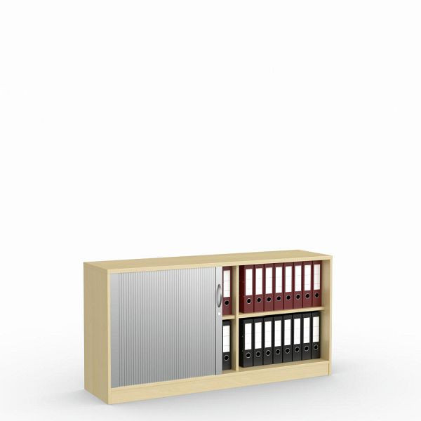 Deskin Rollladenschrank MULTI M, Buchedekor, B 1600 x H 805 x T 420 mm, 273413