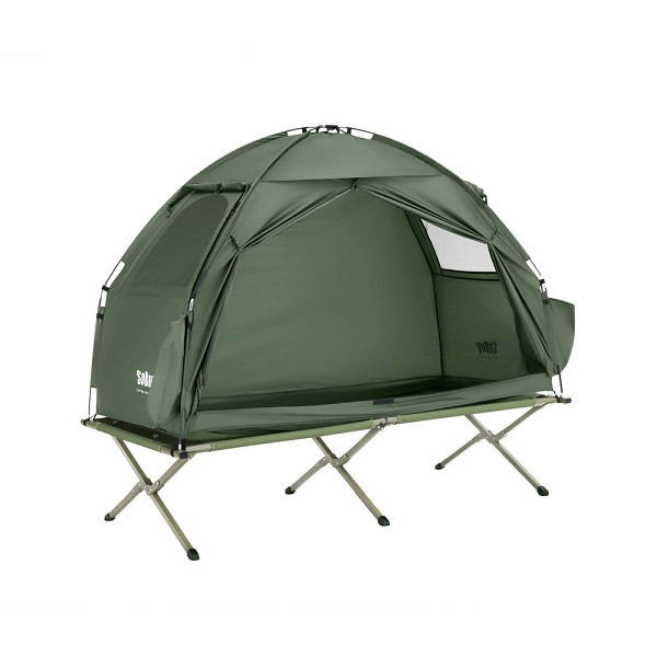 SoBuy Campingzelt mit einer Tür, Grün, Funktional, OGS32-II-GR