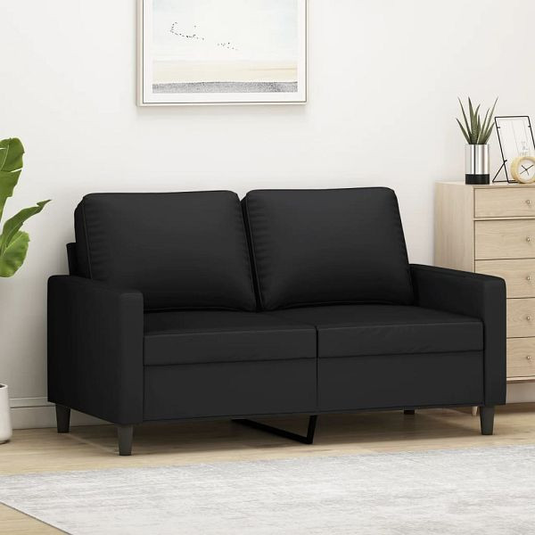 vidaXL 2-Sitzer-Sofa Schwarz 120 cm Samt (Polyester), 359194