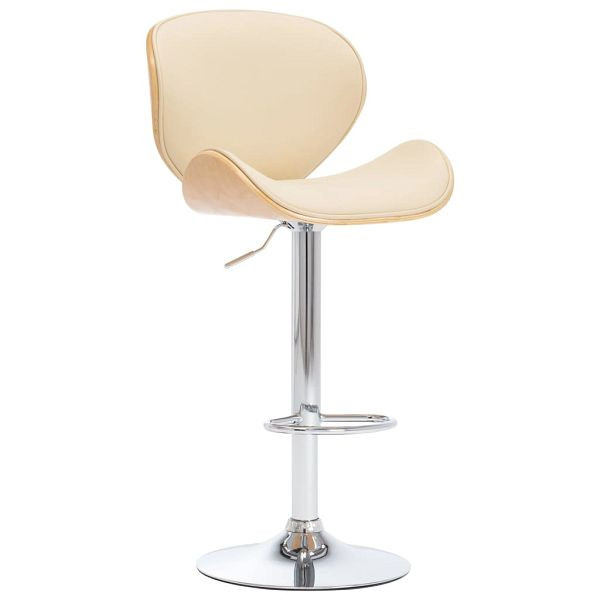 vidaXL Barhocker Creme Kunstleder, 287411, 8719883795959