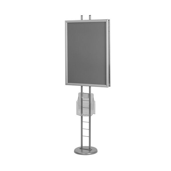 VKF Renzel Plakataufsteller / Plakatständer „Tondo XL-NG“ mit Prospektfach, 2-seitig DIN A0, 50.0081.50