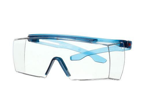 3M Schutzbrille SecureFit 3700, klar, PC-Scheibe, Augenbrauenschutz, SF3701XSGAF-BLU, 271467