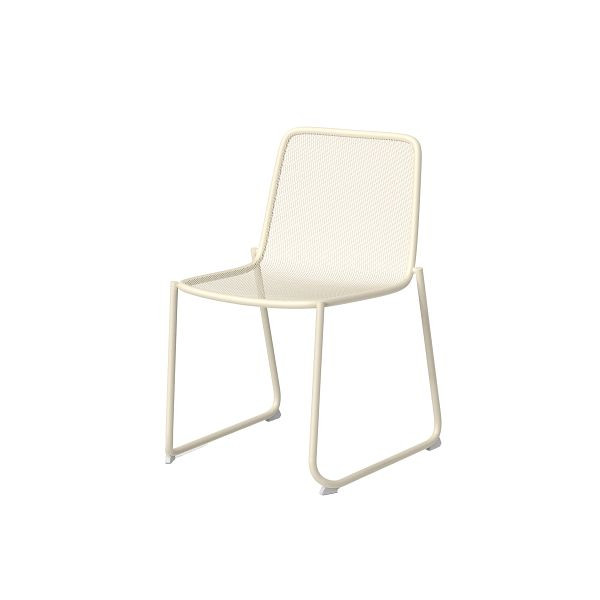 Feros Mase Stapelbarer Sessel, Sand, Stahl, 152593