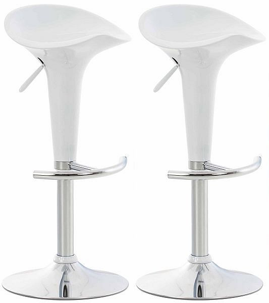 CLP Barhocker Saddle, weiß, VE: 2 Stück, 101287502