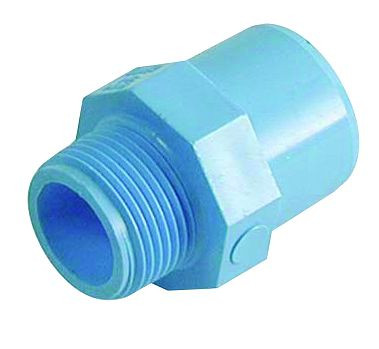 Prevost PVR RFM-Kunststoff-Verschraubung Außengewinde mit Rohrstutzen, für Kupplung Innen-Ø=25 mm, für Rohr mit Außen-Ø=20 mm, AG BSPP=G 1/2, PVR RFM202512