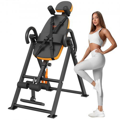 VEVOR Inversionsbank Rückentrainer Inversionstisch Rückenstrecker Orange, DLTCHSPPTKBPEWQ2RV0