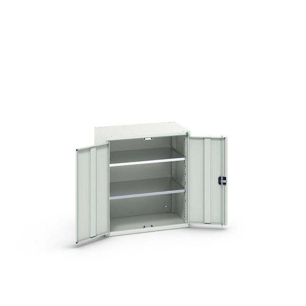 bott verso Flügeltürschrank, mit 2 Fachböden, BxTxH: 800 x 550 x 900 mm, Lichtgrau / Lichtgrau, 16926147.16