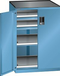 LISTA Schubladenschrank 36x36E (BxTxH) 717x753x1020mm CODE Lock, Lichtblau, 2 Schubladen, 2 Auszugböden, Tragkraft Auszugböden: 200 kg, 79.436.010.C