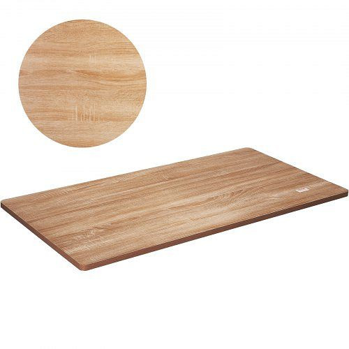VEVOR Tischplatte 25mm Spanplatte 1400x700mm P2-Material melaminharzbeschichtet abgerundete Ecke Ideal für Werkbank Bürotisch Esstisch, GZTZMBHB1407U0BS0V0