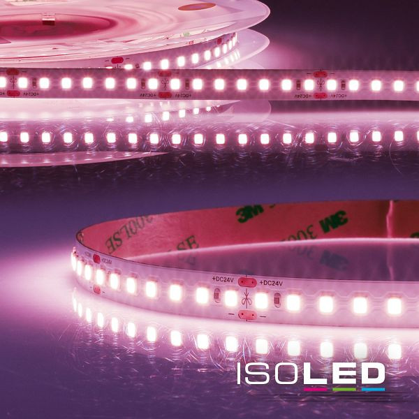 ISOLED LED CRI Food Flexband Meat, 24V DC, 14,4W, IP54 Nano beschichtet, 5m Rolle, 140 LED/m, 115069