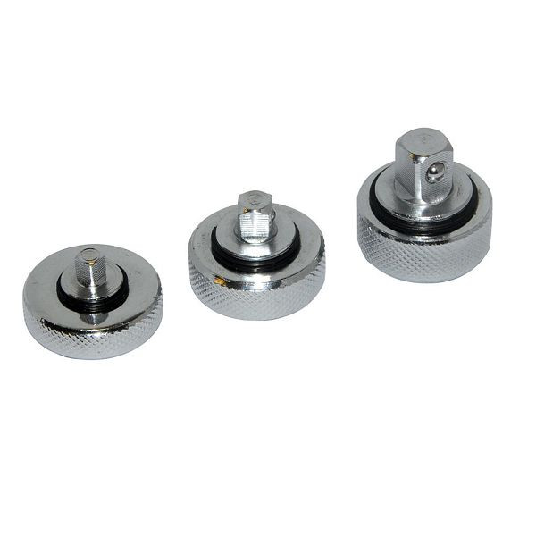 Silverline Fingerratschen ohne Griff, 3-tlg. Satz, 1/4, 3/8 u. 1/2 Zoll, 380552