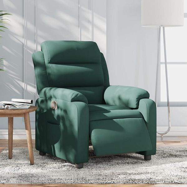 vidaXL Relaxsessel Elektrisch Dunkelgrün Samt, 3205072, 8721012175600