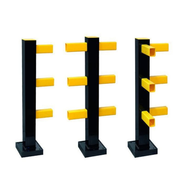 Stein HGS Rammschutzgeländer -Hybrid- Standpfosten, Anfangs-/Endpfosten, für den Innenbereich, kunststoffbeschichtet, 36893