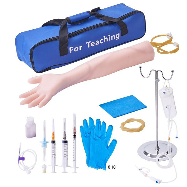VEVOR Phlebotomie-Kit, IV Übungsarm Übungssätze, Phlebotomie-Arm-Praxis-Kit 560 x 130 x 70 mm, ZSCXLXTJDP1ZWUNO5V0