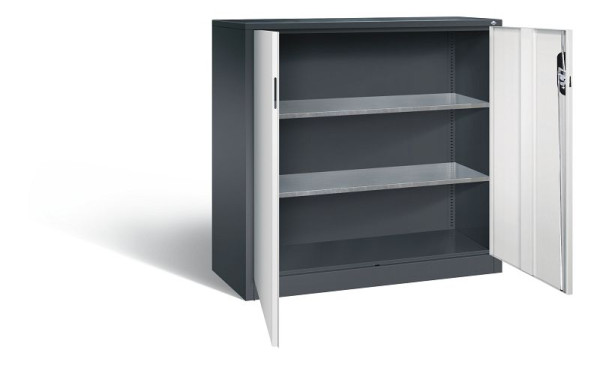 C+P Werkzeugschrank Acurado, H1200xB1200xT500mm, Farbe: Schwarzgrau / Lichtgrau, Muldengriff, 8531-000 S10160