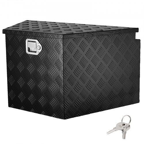 VEVOR Anhänger-Zungenbox, Werkzeugkiste mit Diamantplatte aus Aluminiumlegierung, robuste Anhängerbox-Aufbewahrung mit Schloss, T33X19X18INCH8Q94V0