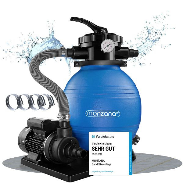monzana Sandfilteranlage 10.200 l/h Durchfluss, 100938