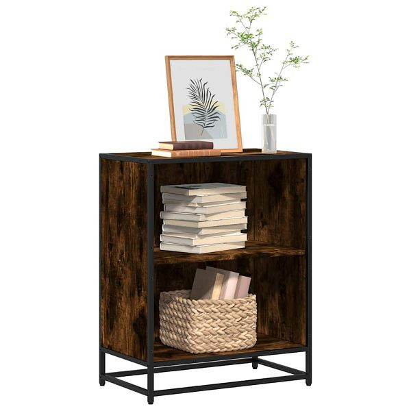 vidaXL Bücherregal Räuchereiche 60x35x76 cm Holzwerkstoff, 849101