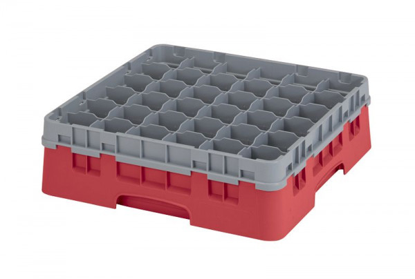 Cambro Spülkorb mit 36 Fächer Camrack® 11,4 cm Rot, 36S418163