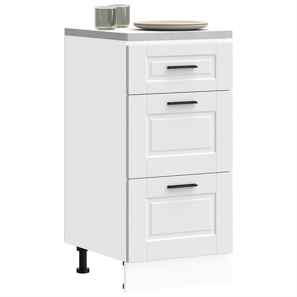vidaXL Küchenunterschrank Porto Weiß Holzwerkstoff, 854220