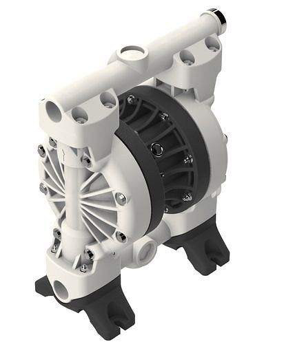 DENIOS Druckluft-Doppelmembranpumpe, 1 1/2'', aus PP / NBR, 287068