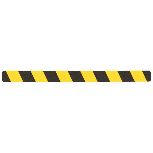 m2 Antirutschbelag Easy Clean schwarz/gelb Einzelstreifen 50x650mm, VE: 10 Stück, M3WV100503