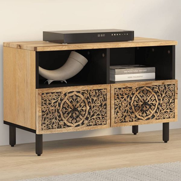 vidaXL TV-Schrank 70x33x46 cm Massivholz Mango, 358213, 8721012107717