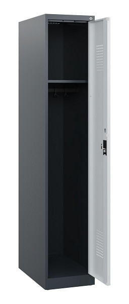 C+P Spind Evolo PLUS, Sockel, 1 Abteil, 1630x300x500mm, 7016/7035, Zylinderschloss, 0490205-10 S10044