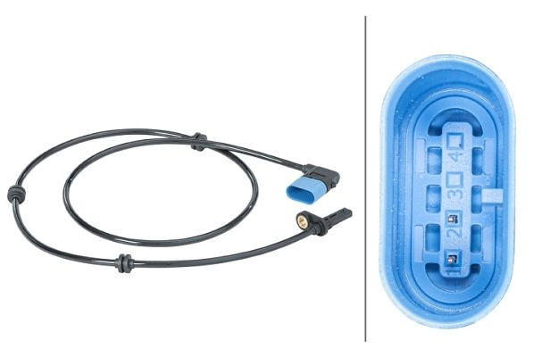 HELLA Sensor, Raddrehzahl - 12V - 2-polig, 6PU 012 679-651
