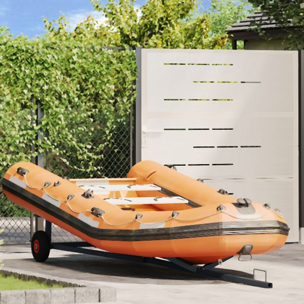 vidaXL Bootstrailer 212-302 cm verstellbare Länge 160 kg Stahl, 42000850
