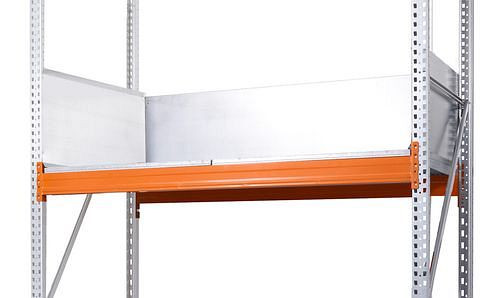 DENIOS Set Einleitbleche für Combi-Regale mit Fachbreite 3300 mm und Fachtiefe 1300 mm, 281843