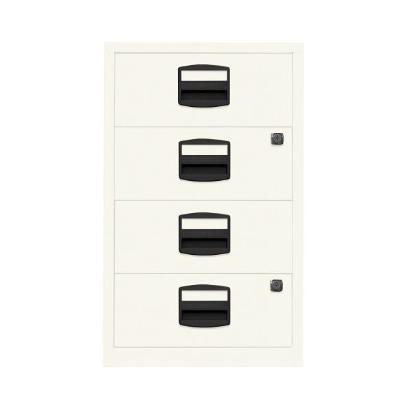 Bisley Home Beistellschrank PFA, 4 Universalschubladen, 196 verkehrsweiß antibakteriell, PFA4S196