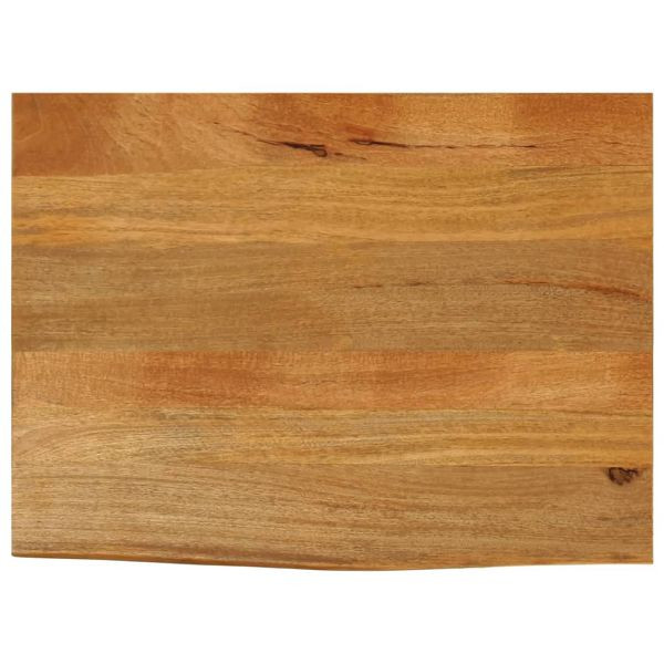 vidaXL Tischplatte mit Baumkante 80x60x3,8 cm Massivholz Mango, 370596