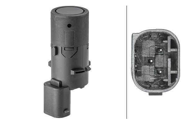 HELLA Sensor, Einparkhilfe, 3-polig, gesteckt, überlackierbar, 6PX 358 141-731