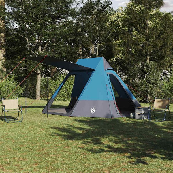 vidaXL Campingzelt Blau 482 x 360 x 227 cm Polyester, 42001188