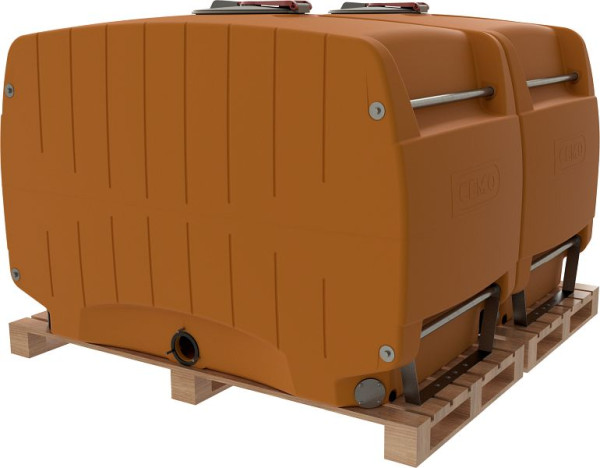 Cemo Modulfass 4000 l orange Verkettung 2 x 2000 l-Modul, 12264