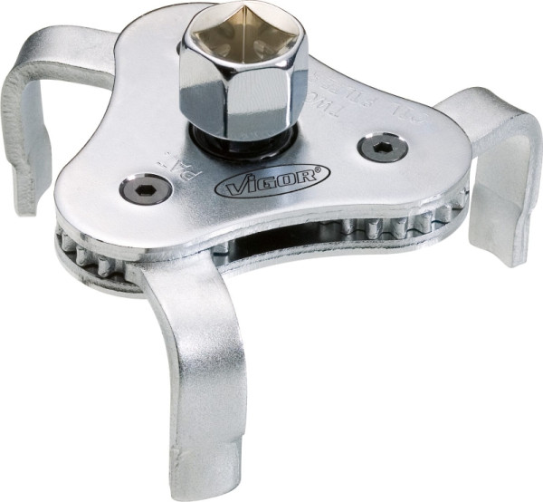 VIGOR Ölfilterkralle, Vierkant hohl 12,5 mm (1/2 Zoll), Außen-Sechskant 21 mm, 63 - 102, V1281