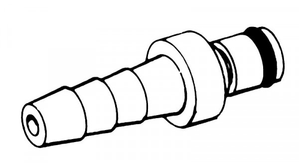 Bürkle Schnellverschluss- Kupplungen NW 3,2 mm, Vaterteile, Schlauchnippel mit Schlauchtüllen, Ø: 1,6 mm, ohne Ventil, 8751-1001