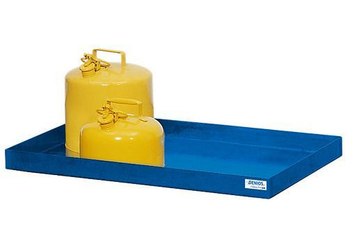 DENIOS Kleingebindewanne classic-line aus Stahl, 25 Liter, B 1287 mm, 252356